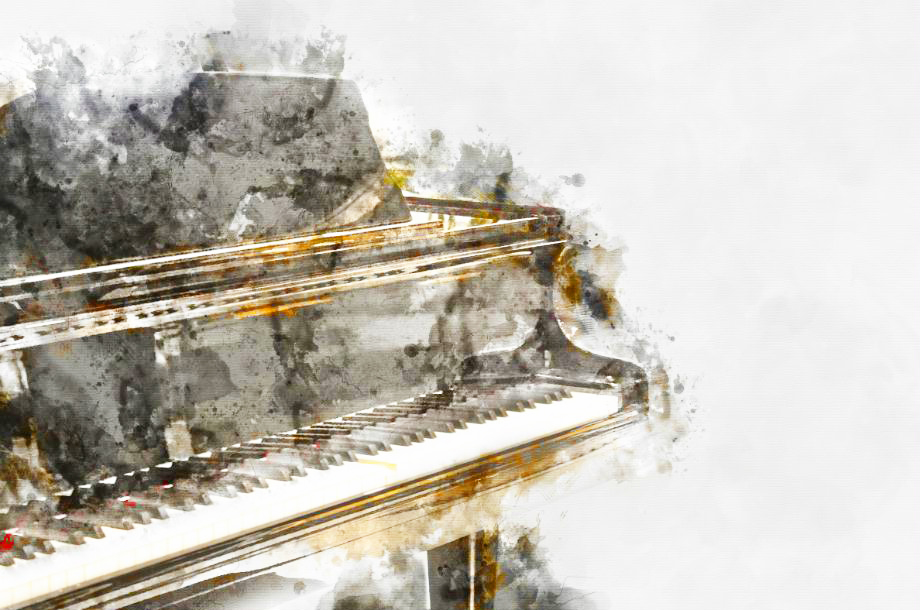 MF062 Wall décor art photographic oil on canvas pop art piano